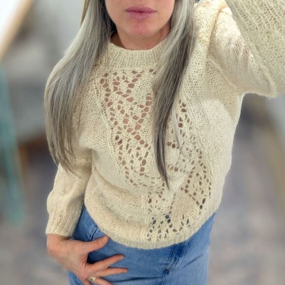 Hand Knitted Mohair Sweater - Picture 1 of 6